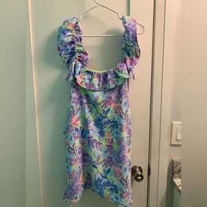 Lilly Pulitzer Zoya Ruffle Romper size 14 NWT